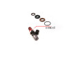 Injector Dynamics O-Ring Seal Service Kit with fuel injector, four small o-rings and one large o-ring above