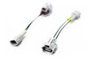 Injector Dynamics Denso to 2000+ Toyota PNP adaptor, two wiring harnesses with connectors on white background