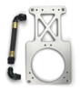 Fuelab Fuel Surge Tank Upgrade Kit, 290mm mounting bracket with braided hose and 90 degree AN fittings