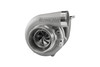 Turbosmart TS-2 6466 T4 turbocharger, angled view showing compressor wheel, housing and inlet flange