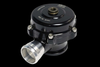 TiAL Sport QR BOV 8 PSI Spring in black, angled view showing polished aluminum inlet and top adjustment cap.