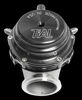 TiAL Sport MVR 44mm wastegate in black, top down view showing TiAL logo, port fitting and mounting flange