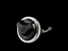Turbosmart Gen V IWG wastegate actuator, front angle showing black housing, silver clamp ring, rod end