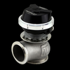 Turbosmart WG45 Gen V Hyper-Gate 45 external wastegate, black cap, side view showing V-band inlet flange