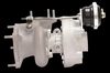 Turbosmart IWG75 black wastegate actuator mounted on turbo housing, side angle view