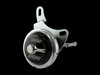 Turbosmart Can-Am X3 IWG75 7psi wastegate actuator, angled view showing mounting bracket and fitting
