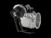 Turbosmart PBG76CG Boostgate wastegate, black actuator with compressed gas solenoid, hoses, throttle body