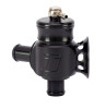 Turbosmart Kompact Dual Port 20mm BOV, side angle showing two hose barbs and flange