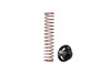 Turbosmart Universal Smart Port 50mm BOV Upgrade Kit in black, showing coiled spring and valve piston with fitting.