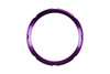 Turbosmart BOV PowerPort Collar in purple, front view showing the full round ring with notched mounting tabs.