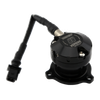 Turbosmart Kompact EM diverter valve for BMW N55, angled view showing wiring harness and mounting flange