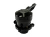 Turbosmart VR58 Kompact Dual Port BOV, black anodized body with barbed side outlet and mounting flange