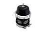 Turbosmart BOV Power Port in black, angled view showing top nipple, clamp and base flange