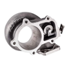 Garrett GT30R turbine housing kit, 1.01 A/R Ni Resist, V band inlet and outlet, side angle view
