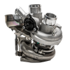 Garrett PowerMax turbocharger for 13-16 Ford F-150 3.5L EcoBoost, right side, angled view showing wastegate actuator