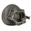Garrett GT28R turbine housing, T25 5-bolt flange, 0.64 A/R, side view showing wastegate flange and studs