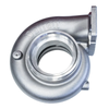 Garrett G47 turbine housing kit, 1.08 A/R T6, V-band in/out, cast metal finish, side angle view