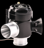 GFB Deceptor Pro II blow off valve, angled view showing inlet, outlet flange and adjustment top
