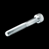 GFB DV+ Extended Bolt for APR Turbo, diagonal view showing hex socket head, smooth shank and threaded end
