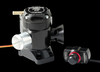 GFB Deceptor Pro II blow off valve for Hyundai/Kia 2.5T, side view with inlet pipe, hose barb, and boost controller