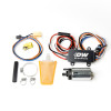 DeatschWerks DW440 Brushless fuel pump kit with controller, wiring harness, clamps and fuel sock