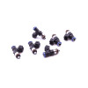 DeatschWerks EV14 1500cc fuel injectors, set of six, black bodies with blue and orange O-rings, various angles