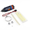 Deatschwerks DW420 in-tank fuel pump kit with wiring, hose clamps, filter sock and mounting strap