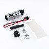 DeatschWerks DW200 255 LPH fuel pump kit with wiring, hose, sock filter, clamps and mounting bracket