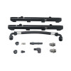 Deatschwerks fuel rails with braided crossover hose, fittings, and hardware for Coyote 5.0 F-150
