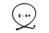 Radium Engineering BMW S54 fuel rail plumbing kit, coiled braided hose with AN fittings and adapters, top view