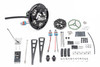 Radium fuel hanger kit for early Nissan, Walbro F90000267/274/285, with brackets, wiring, and fittings