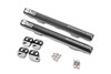 Radium Engineering Toyota 1GR-FE fuel rails, single VVT-i, with mounting brackets and hardware laid out