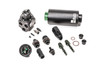 Radium Engineering FPR and fuel filter kit for E46 M3, gauge, black fittings, green filter housing