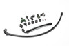 Radium Engineering Ford Coyote S550 fuel rail plumbing kit with black hoses, AN fittings, and hardware