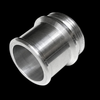 Garrett GVB-50R outlet hose adapter, 1.14in, angled view showing smooth hose end and threaded fitting side
