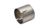Vibrant 3.00in OD Gr 1 Titanium Slip Fit Sleeve shown at an angle, cylindrical tube with a notched slot cut into one end.