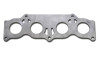 Vibrant T304 SS exhaust manifold flange for Toyota 2AZFE, 3/8in thick plate, 4 round ports, 6 bolt holes