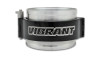 Vibrant 2in HD Clamp System Assembly, anodized black band on aluminum coupler, front angled view