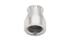Vibrant -6AN chrome hose end socket for PTFE hose ends, angled view showing threaded fitting bore.