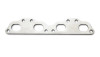 Vibrant mild steel exhaust manifold flange for Nissan SR20, 1/2in thick plate with four oval ports