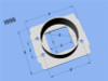 Vibrant MAF SenAdapter Plate Toyota w/ Bosch MAF Sensuse w/ 3in ID filteronly