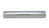 Vibrant 2in O.D. polished aluminum straight tubing, 18in long, shown at a slight angle on plain background