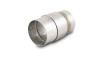 Vibrant stainless steel slip joint adapter for 3in OD tubing, two piece welded assembly, angled view