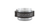 Vibrant 2in HD clamp assembly, black anodized band with polished aluminum ring, front angled view