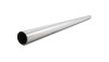 Vibrant 2.75in O.D. T304 SS straight tubing, 5ft length, angled view showing open round end and smooth polished surface