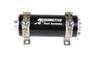 Aeromotive 700 HP EFI Fuel Pump in black, side view showing electrical terminals and mounting brackets