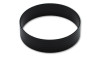 Vibrant Vanjen aluminum union sleeve for 4in OD tubing, black anodized ring shown at an angle on white background.