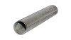 Vibrant 1.875in OD T304 stainless straight tubing, angled view showing open end and bare metal finish