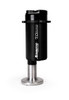 Aeromotive 7.0 brushless in-tank fuel pump, angled view showing black motor body and stainless mounting flange base