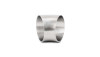 Vibrant 3in O.D. T304 SS 45 deg mandrel bend, brushed metal tube shown at an angle, open ends visible